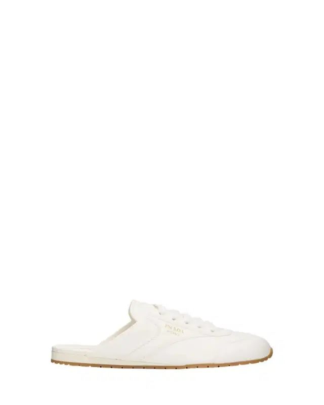 Prada Spark Leather Sneaker Mules