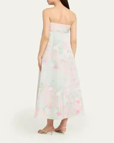 BERNADETTE Bailey Bow Babydoll Midi Dress | Thumbnail 3 BERNADETTE Bailey Bow Babydoll Midi Dress | Thumbnail 3