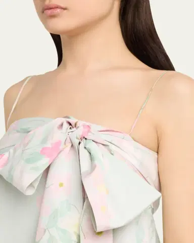 BERNADETTE Bailey Bow Babydoll Midi Dress | Thumbnail 5 BERNADETTE Bailey Bow Babydoll Midi Dress | Thumbnail 5
