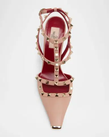 Valentino Garavani 100mm Rockstud Leather Ankle-Strap Pumps | Thumbnail 5 Valentino Garavani 100mm Rockstud Leather Ankle-Strap Pumps | Thumbnail 5