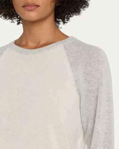 RE/DONE Featherweight Cashmere Baseball Tee | Thumbnail 5 RE/DONE Featherweight Cashmere Baseball Tee | Thumbnail 5