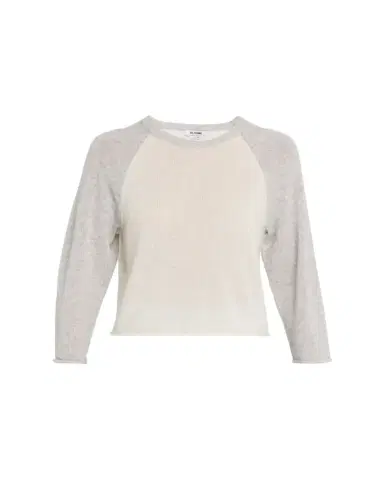 RE/DONE Featherweight Cashmere Baseball Tee | Thumbnail 1 RE/DONE Featherweight Cashmere Baseball Tee | Thumbnail 1