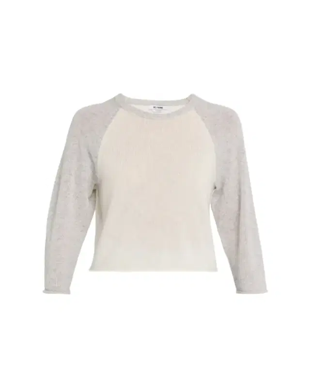 RE/DONE Featherweight Cashmere Baseball Tee