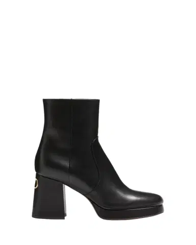 Valentino Garavani 90mm Fawcette Platform Leather Ankle Boots | Thumbnail 1 Valentino Garavani 90mm Fawcette Platform Leather Ankle Boots | Thumbnail 1