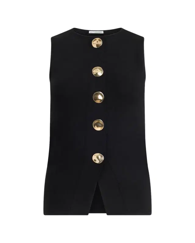 Altuzarra Happer Button-Front Top