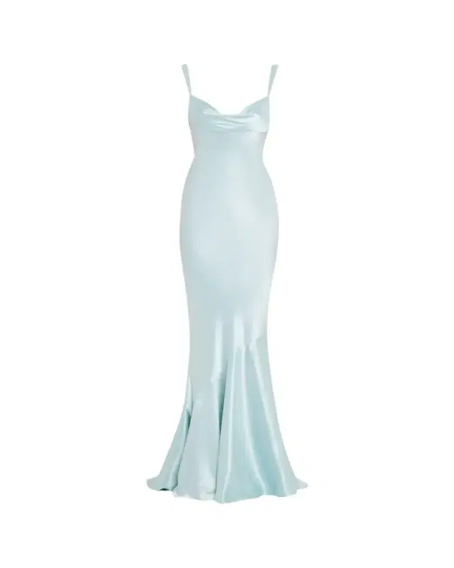 Vinicia Draped Satin GOwn