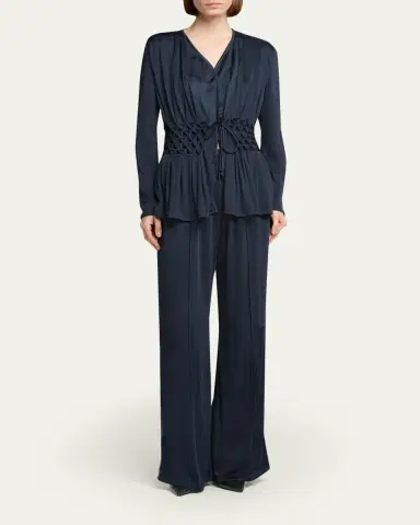 Giorgio Armani Smocked Jacquard Jersey Jacket | Thumbnail 2