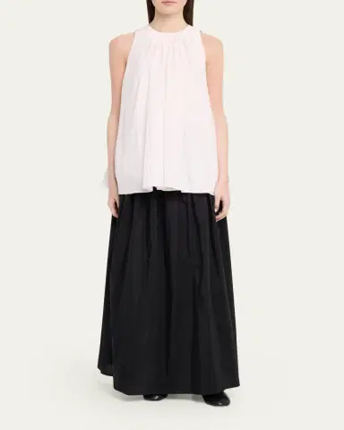 Loulou de Saison Liao Sleeveless Pleated Blouse | Thumbnail 2 Loulou de Saison Liao Sleeveless Pleated Blouse | Thumbnail 2