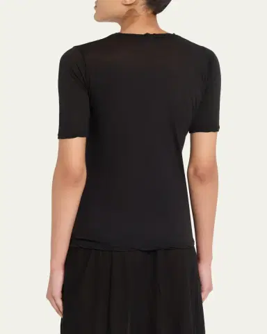 ALL THREE Victoria Three-Quarter Sleeve Cotton Top | Thumbnail 3