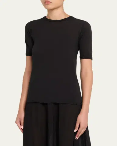 ALL THREE Victoria Three-Quarter Sleeve Cotton Top | Thumbnail 4