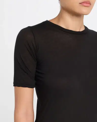 ALL THREE Victoria Three-Quarter Sleeve Cotton Top | Thumbnail 5