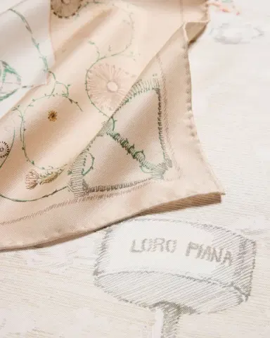 Loro Piana Laboratorio Delle Meraviglie Silk Foulard Scarf | Thumbnail 2