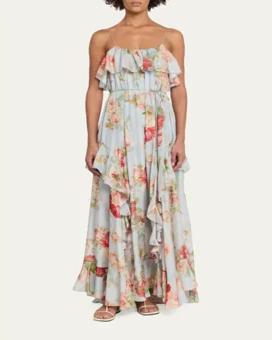 Zimmermann Roselight Floral Frill Maxi Dress | Thumbnail 2 Zimmermann Roselight Floral Frill Maxi Dress | Thumbnail 2