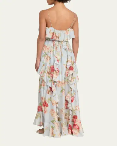 Zimmermann Roselight Floral Frill Maxi Dress | Thumbnail 3 Zimmermann Roselight Floral Frill Maxi Dress | Thumbnail 3