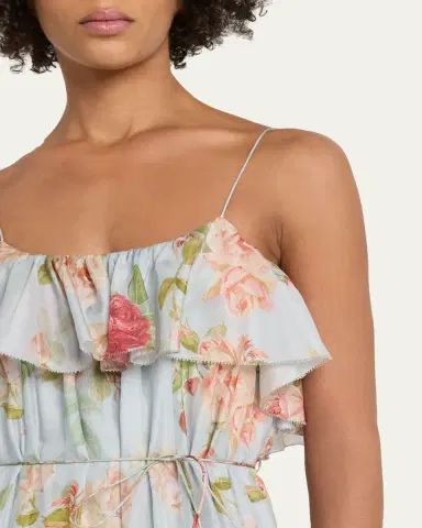 Zimmermann Roselight Floral Frill Maxi Dress | Thumbnail 5 Zimmermann Roselight Floral Frill Maxi Dress | Thumbnail 5