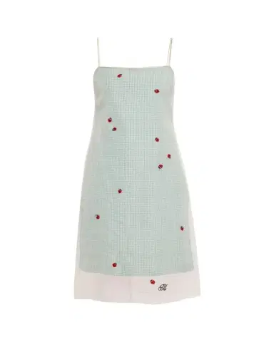 BERNADETTE Rachel Ladybug Embellished Layered Midi Slip Dress | Thumbnail 1 BERNADETTE Rachel Ladybug Embellished Layered Midi Slip Dress | Thumbnail 1