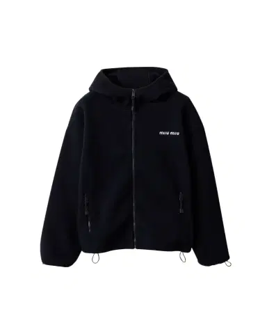 Miu Miu Hooded Fleece Jacket | Thumbnail 1