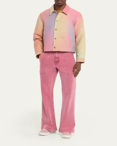 Sanderlak Men's Utility Relaxed Flare Jeans | Thumbnail 2 Sanderlak Men's Utility Relaxed Flare Jeans | Thumbnail 2