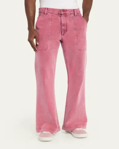 Sanderlak Men's Utility Relaxed Flare Jeans | Thumbnail 4 Sanderlak Men's Utility Relaxed Flare Jeans | Thumbnail 4