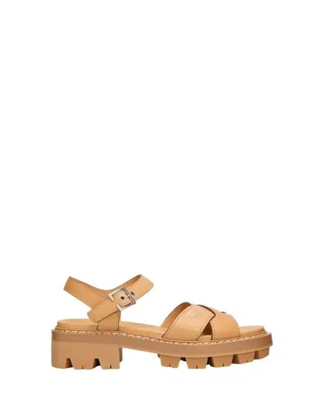55mm Leather Platform Sandals