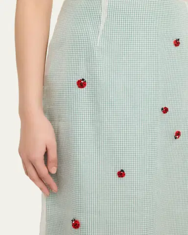 BERNADETTE Roxane Lady Bug Layered Midi Skirt | Thumbnail 5 BERNADETTE Roxane Lady Bug Layered Midi Skirt | Thumbnail 5
