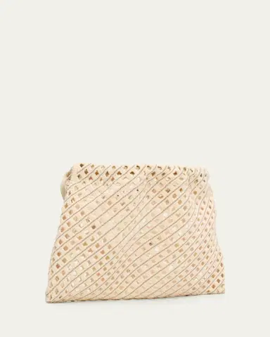 Brunello Cucinelli Seaside Openwork Monili-Trim Shoulder Bag | Thumbnail 2 Brunello Cucinelli Seaside Openwork Monili-Trim Shoulder Bag | Thumbnail 2