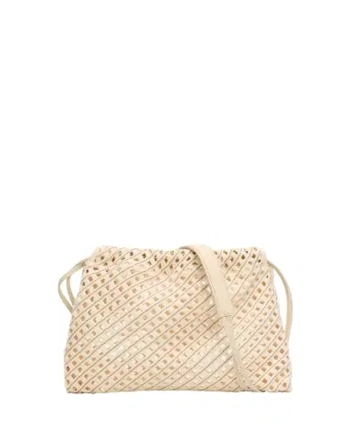 Brunello Cucinelli Seaside Openwork Monili-Trim Shoulder Bag | Thumbnail 1 Brunello Cucinelli Seaside Openwork Monili-Trim Shoulder Bag | Thumbnail 1