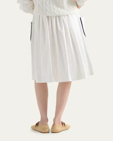 Prada Slubbed Toile Skirt | Thumbnail 2 Prada Slubbed Toile Skirt | Thumbnail 2
