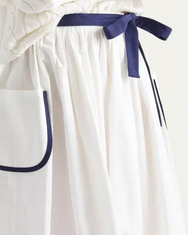 Prada Slubbed Toile Skirt | Thumbnail 4 Prada Slubbed Toile Skirt | Thumbnail 4