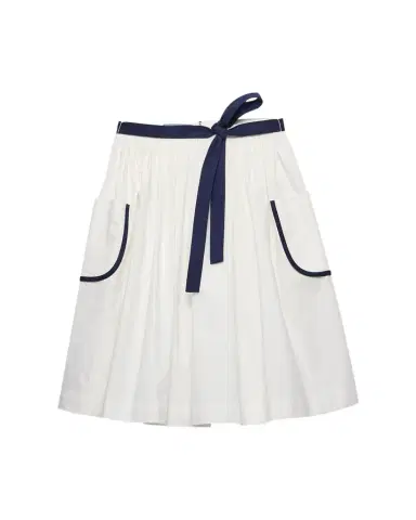 Prada Slubbed Toile Skirt | Thumbnail 1 Prada Slubbed Toile Skirt | Thumbnail 1