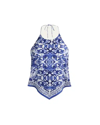 ALICE + OLIVIA Frenchie Handkerchief Halter Top | Thumbnail 1