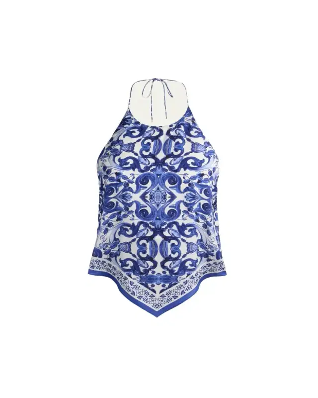 Frenchie Handkerchief Halter Top