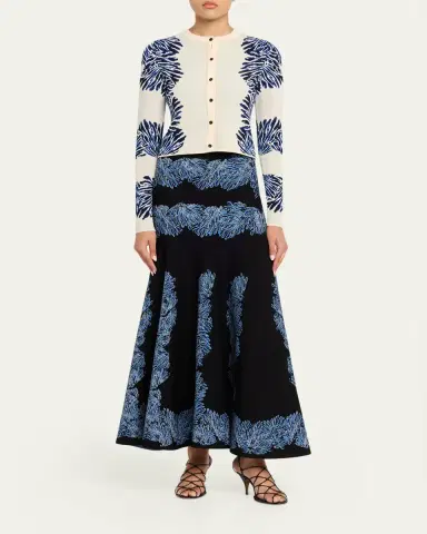 Ulla Johnson Carina Jacquard Knit Cardigan | Thumbnail 2 Ulla Johnson Carina Jacquard Knit Cardigan | Thumbnail 2