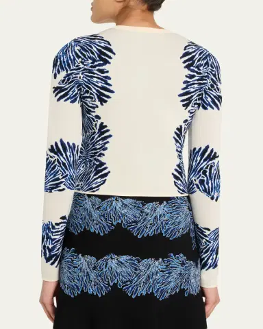 Ulla Johnson Carina Jacquard Knit Cardigan | Thumbnail 3 Ulla Johnson Carina Jacquard Knit Cardigan | Thumbnail 3