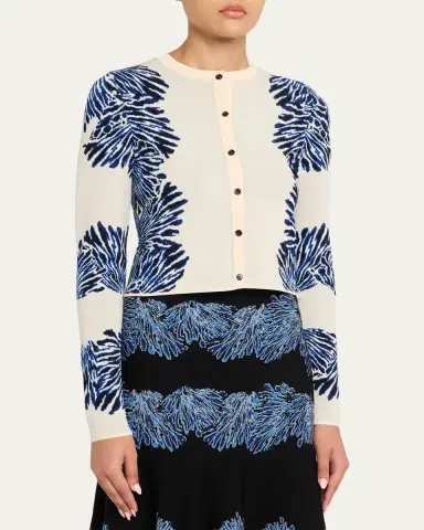 Ulla Johnson Carina Jacquard Knit Cardigan | Thumbnail 4 Ulla Johnson Carina Jacquard Knit Cardigan | Thumbnail 4