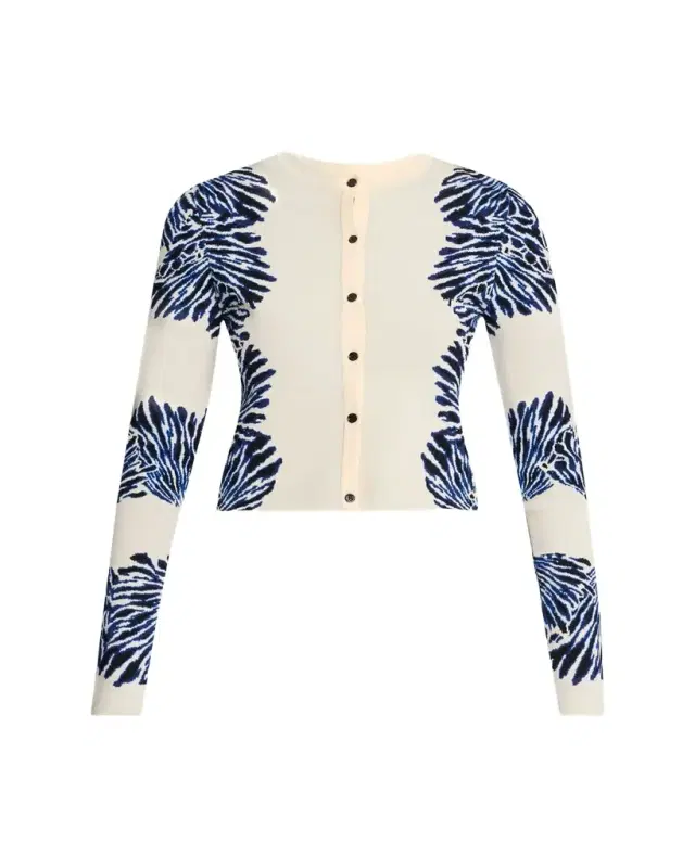 Carina Jacquard Knit Cardigan