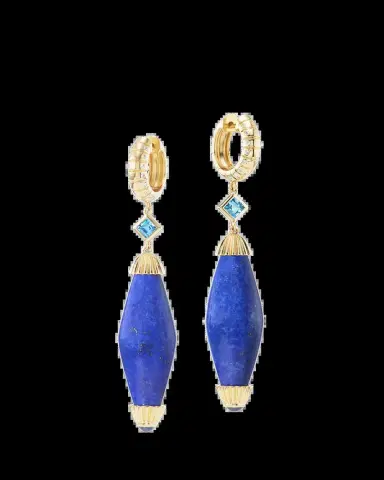 Orly Marcel Intention Bead Earrings with Lapis | Thumbnail 2