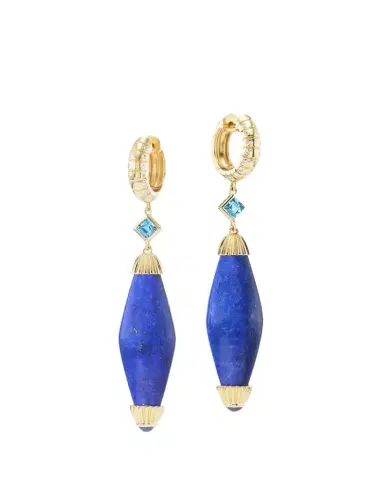 Orly Marcel Intention Bead Earrings with Lapis | Thumbnail 1