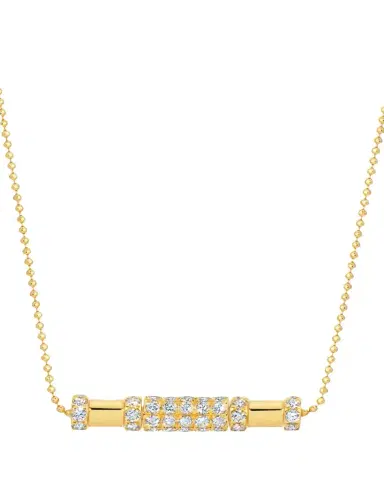 Graziela Gems 18K Diamond Cavaletti Necklace | Thumbnail 1 Graziela Gems 18K Diamond Cavaletti Necklace | Thumbnail 1