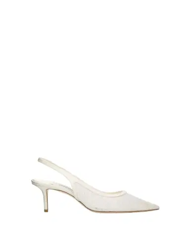 Jimmy Choo 65mm Love Lace Satin Slingback Pumps | Thumbnail 1