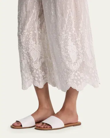 Alice + Olivia Elba Embroidered Cotton Pants | Thumbnail 5 Alice + Olivia Elba Embroidered Cotton Pants | Thumbnail 5