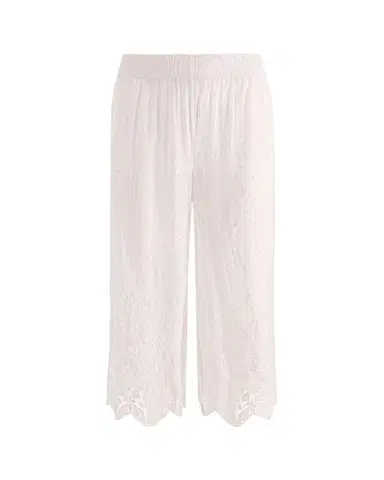 Alice + Olivia Elba Embroidered Cotton Pants | Thumbnail 1 Alice + Olivia Elba Embroidered Cotton Pants | Thumbnail 1