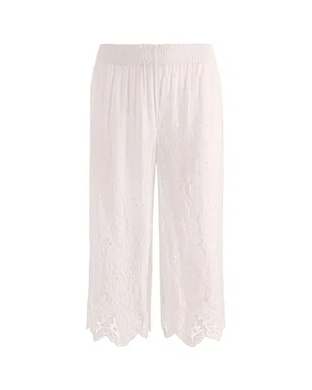 ALICE + OLIVIA Elba Embroidered Cotton Pants