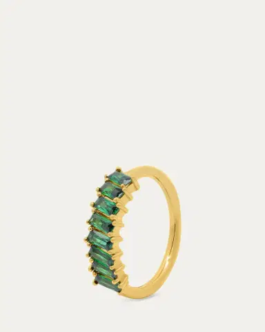 Gwen Beloti CZ Emerald Baguette Ring | Thumbnail 3 Gwen Beloti CZ Emerald Baguette Ring | Thumbnail 3