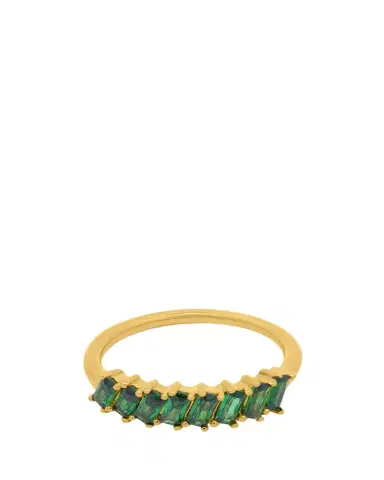 Gwen Beloti CZ Emerald Baguette Ring | Thumbnail 1 Gwen Beloti CZ Emerald Baguette Ring | Thumbnail 1