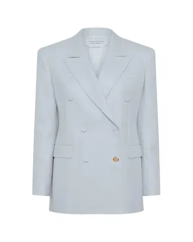 Gabriela Hearst Angela Tweed Double-Breasted Blazer Jacket | Thumbnail 1 Gabriela Hearst Angela Tweed Double-Breasted Blazer Jacket | Thumbnail 1