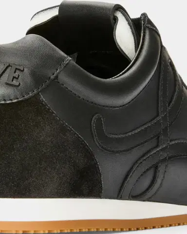 Loewe Men's Ballet Runner 2.0 Leather and Suede Low-Top Sneakers | Thumbnail 3 Loewe Men's Ballet Runner 2.0 Leather and Suede Low-Top Sneakers | Thumbnail 3