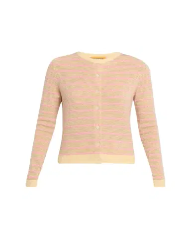 Guest In Residence Pebble Stripe Jane Cardigan | Thumbnail 1 Guest In Residence Pebble Stripe Jane Cardigan | Thumbnail 1