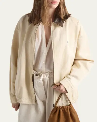 Prada Embroidered Old Gabardine Blouson Jacket | Thumbnail 4 Prada Embroidered Old Gabardine Blouson Jacket | Thumbnail 4