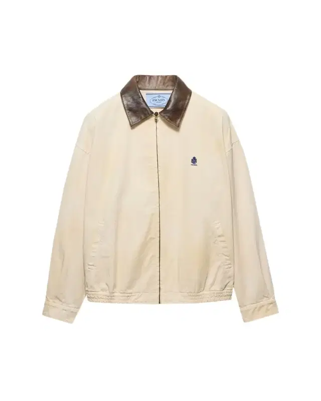 Prada Embroidered Old Gabardine Blouson Jacket
